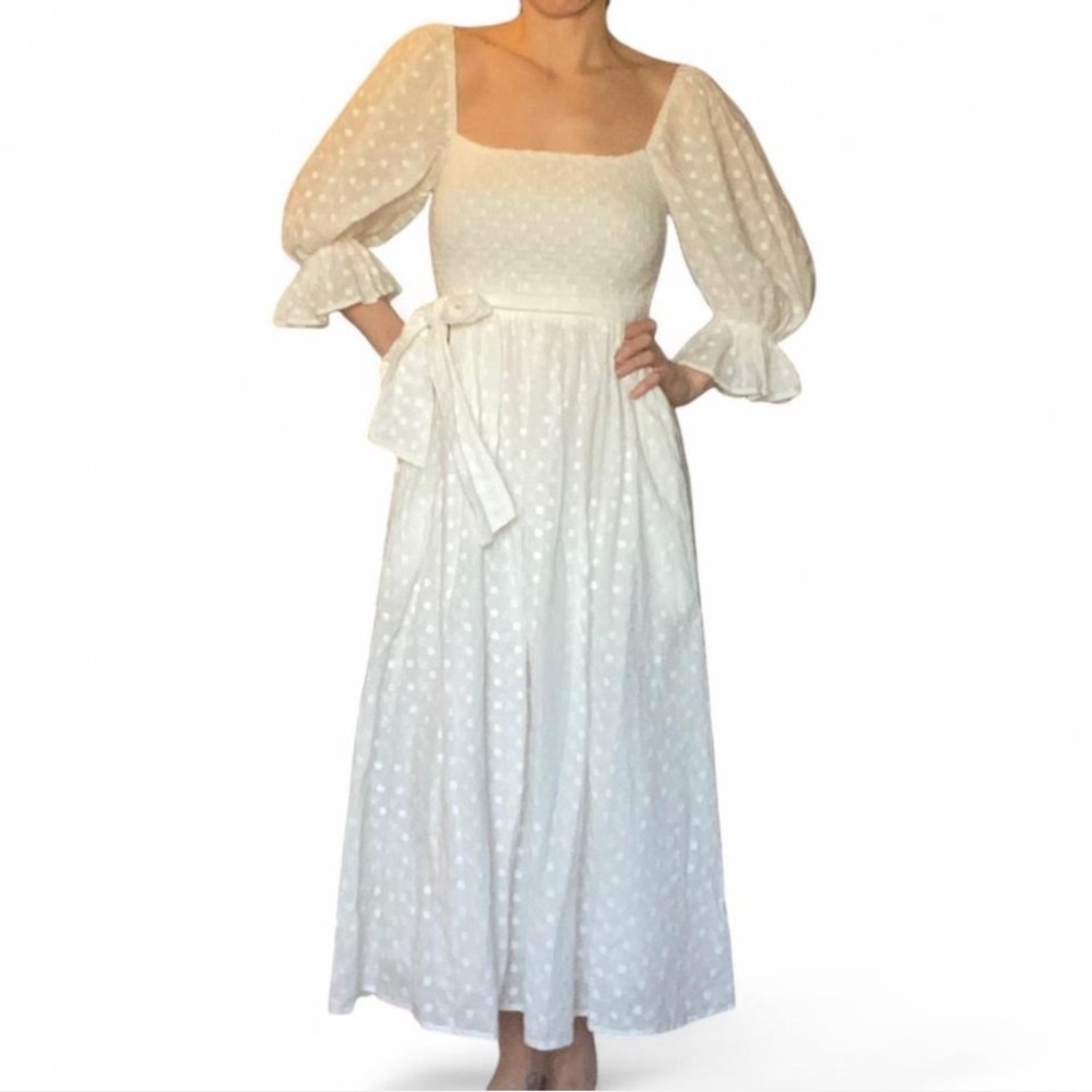 Aura White Maxi Dress